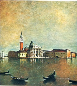Landscapes Painting - island san giorgio 1967 Giorgio de Chirico city